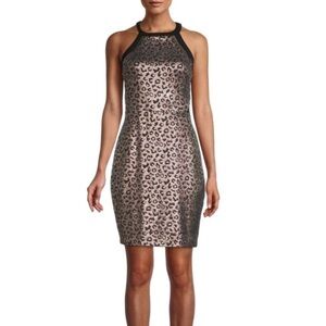 NWT GUESS
Metallic Leopard-Print Dress size 2